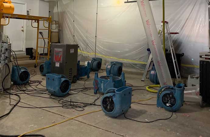 Water damage restoration equipment