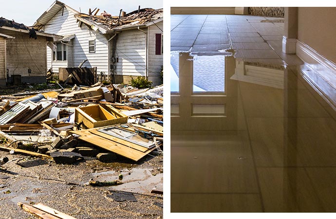 storm and flood damage restoration